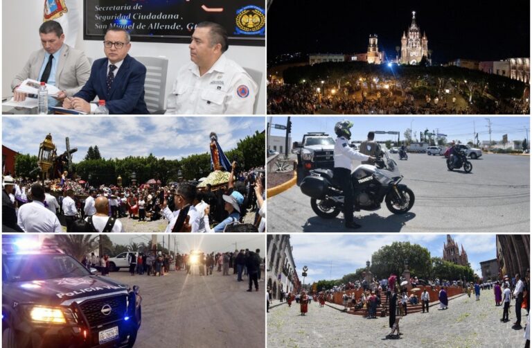 LISTO SAN MIGUEL DE ALLENDE PARA SEMANA SANTA CON OPERATIVO DE SEGURIDAD Y PREVENCIÓN