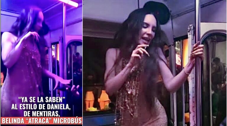BELINDA SIMULA ASALTO EN TRANSPORTE PÚBLICO Y SE VUELVE VIRAL