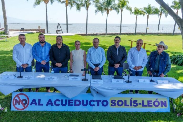 Alcaldes de la Ribera de Chapala rechazan acueducto Presa Solís-León
