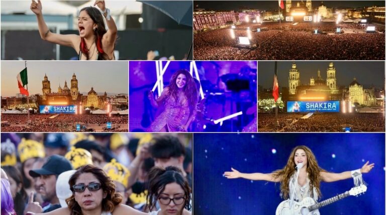 SHAKIRA ROMPE RÉCORD Y REÚNE A MÁS DE 400 MIL PERSONAS EN EL ZÓCALO