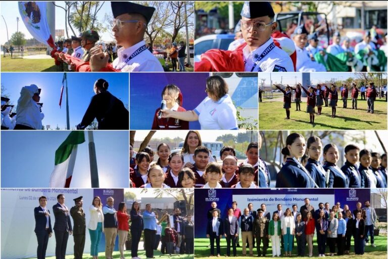 CONMEMORAN EFEMÉRIDES DEL MES DE MARZO CON IZAMIENTO DE BANDERA