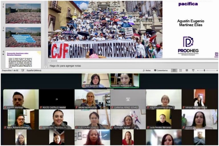 SENSIBILIZA GOBIERNO DE LA GENTE A AUTORIDADES MUNICIPALES SOBRE EL DERECHO A LA MANIFESTACIÓN DE LAS MUJERES