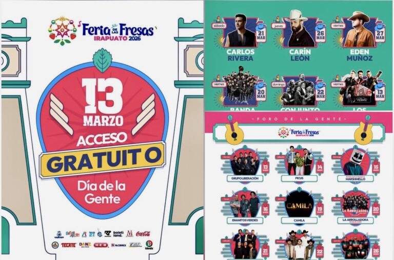 ARRANCA FERIA DE LAS FRESAS 2026 CON ACCESOS GRATUITOS EN EL DÍA PARA LA GENTE