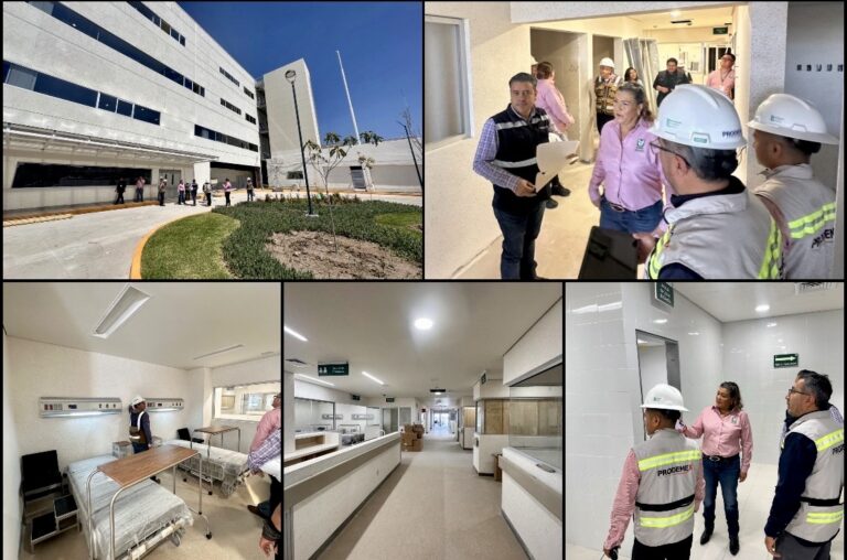 Visitan funcionarios del IMSS Guanajuato nuevo hospital de 120 camas para supervisar avance de obra