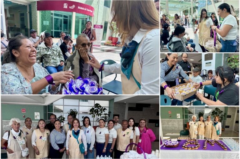 Voluntariado del IMSS Guanajuato conmemora Día Internacional de la Mujer con acciones de sensibilización y apoyo social