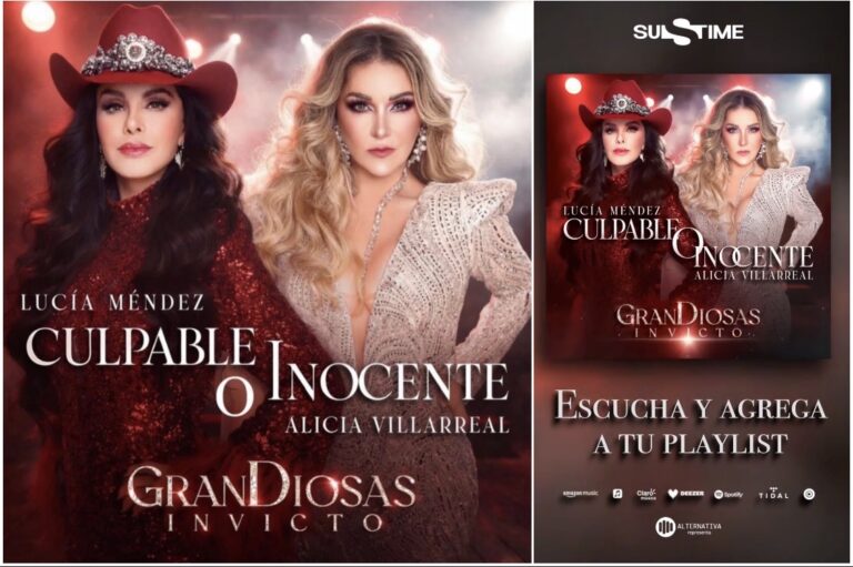 LUCÍA MÉNDEZ Y ALICIA VILLARREAL REVIVEN CLÁSICO CON DUETO DE “CULPABLE O INOCENTE”