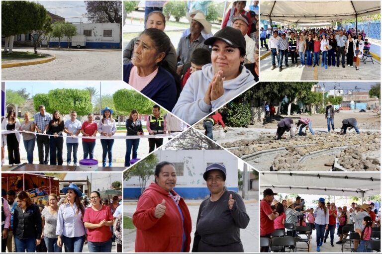 INAUGURAN OBRA DE PAVIMENTACIÓN EN COMUNIDAD DE TREJO