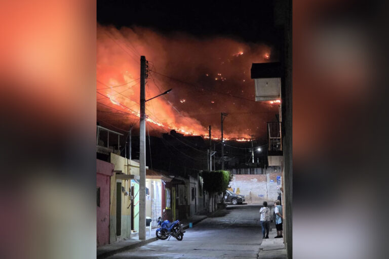 Incendio afecta Cerro del Brinco del Diablo en Abasolo