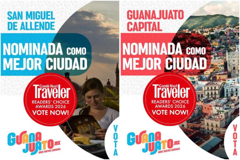 Ciudades Patrimonio de Guanajuato nominadas a los Condé Nast Traveler Readers’ Choice Awards 2026