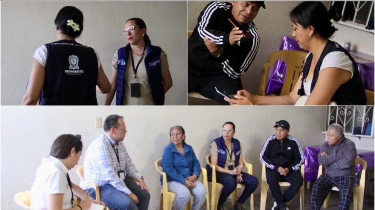 Autoridades estatales y municipales visitan a familiares en Silao para ofrecer acompañamiento directo