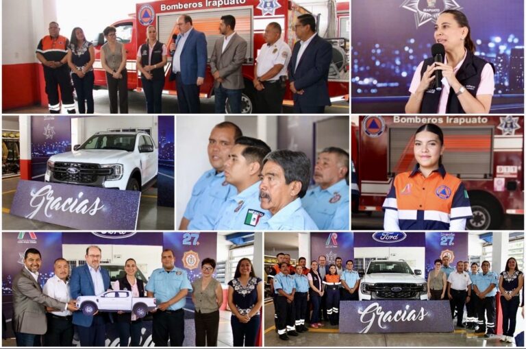 FORTALECE FORD MÉXICO A BOMBEROS DE IRAPUATO CON DONACIÓN DE VEHÍCULO