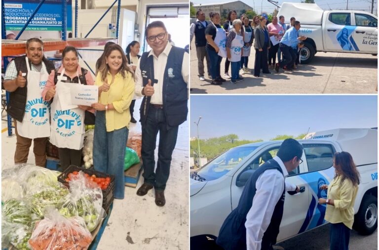 Entrega DIF Estatal vehículo para eficientar entrega de insumos en espacios alimentarios de León