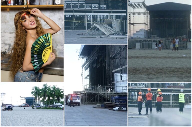 MUERE TRABAJADOR DURANTE MONTAJE DE SHOW DE SHAKIRA EN RÍO DE JANEIRO
