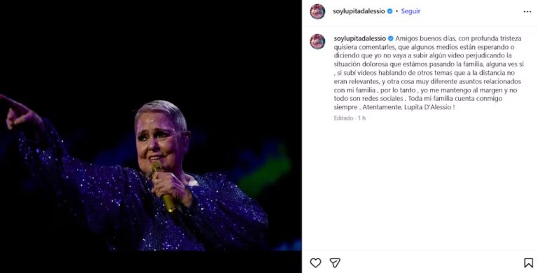 Lupita D’Alessio rompe el silencio y emite comunicado sobre escándalo de su hijo Jorge