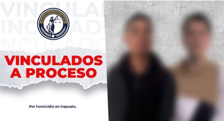 A prisión preventiva dos presuntos responsables de homicidio en Irapuato