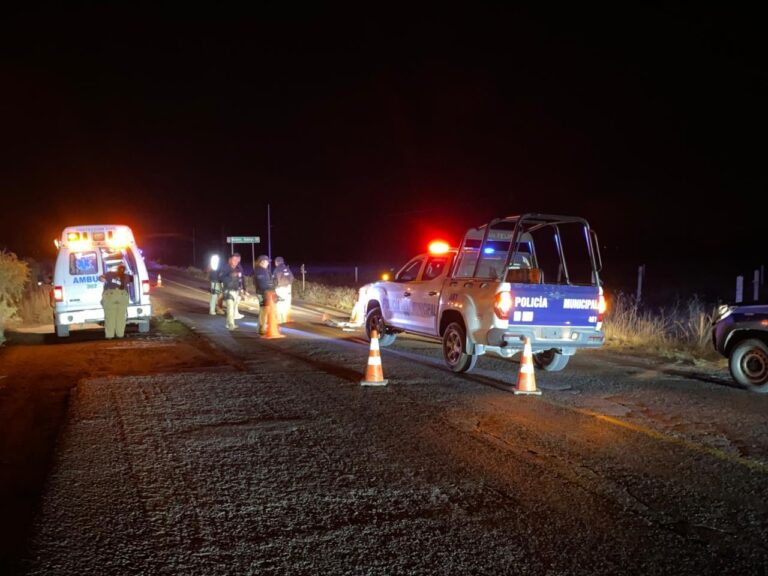 Motociclista muere tras aparatoso accidente en carretera San Felipe-Dolores Hidalgo