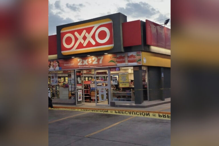 Hombre resulta con balazo en el pie tras defender a empleada de OXXO que era agredida por su expareja