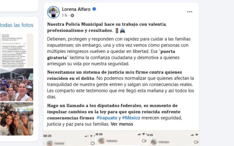 Llama Lorena Alfaro a eliminar la puerta giratoria