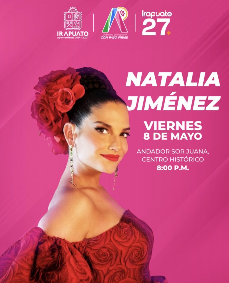 IRAPUATO CELEBRARÁ A LAS MAMÁS CON LA VOZ DE NATALIA JIMÉNEZ