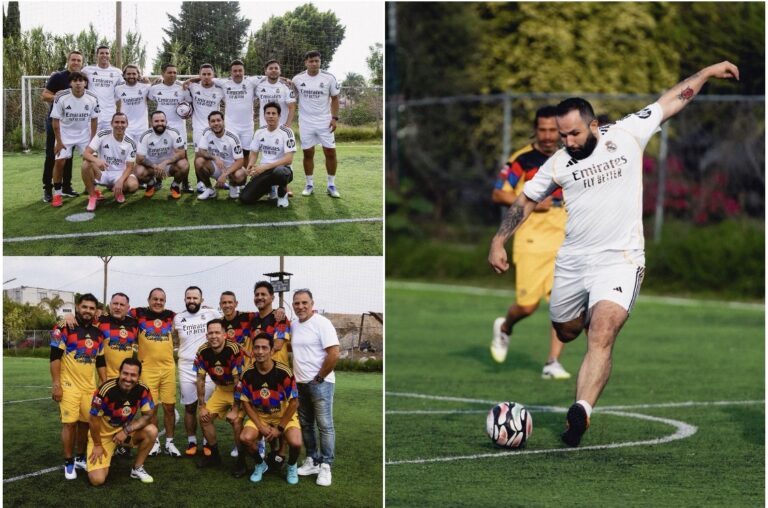 CARÍN LEÓN CAMBIA EL MICRÓFONO POR EL BALÓN Y JUEGA “CASCARITA” CON CUAUHTÉMOC BLANCO