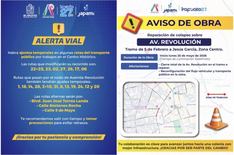 ATIENDE JAPAMI COLAPSOS EN INFRAESTRUCTURA SANITARIA DE IRAPUATO