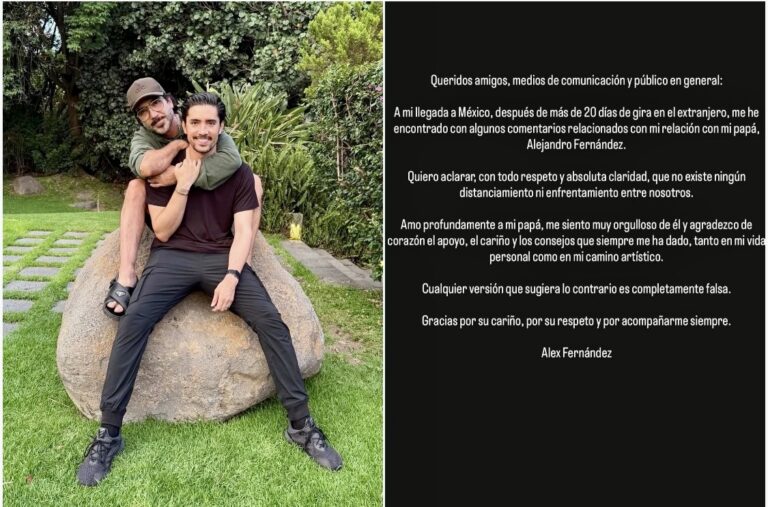 ÁLEX FERNÁNDEZ PONE A FIN A RUMORES SOBRE DISTANCIAMIENTO CON SU PAPÁ EL POTRILLO