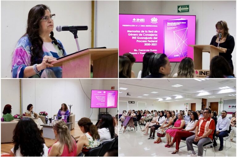 Presenta INE Guanajuato libro “Memorias de la Red de Género de Consejeras”, un testimonio vivo sobre la democracia paritaria en el estado