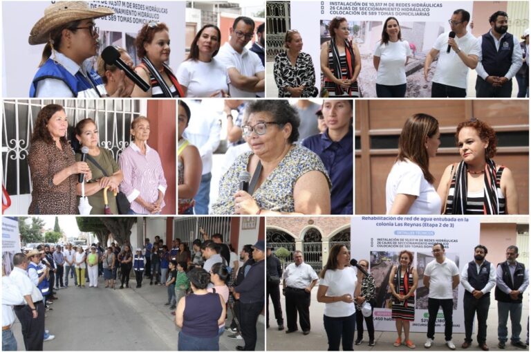 AVANZA MODERNIZACIÓN DE LA RED DE AGUA EN LA COLONIA LAS REYNAS