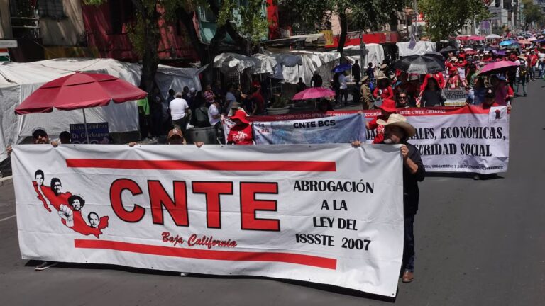 Maestros de la CNTE ‘amenazan’ al Mundial 2026; anuncian huelga nacional y plantón en CDMX