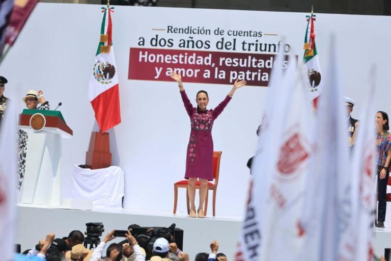 Convoca Sheinbaum desde el Monumento a la Revolución a defender la soberanía