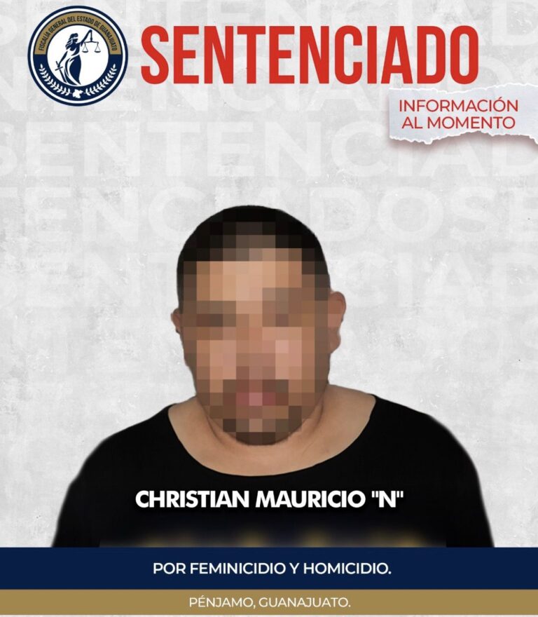 Condenan a más de 53 años de cárcel a Christian Mauricio por feminicidio y homicidio en Pénjamo
