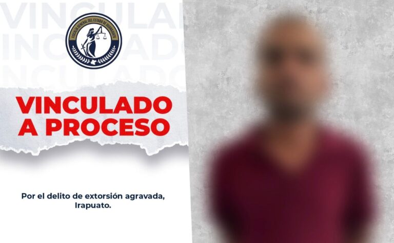 Vinculan a proceso a extorsionador en Irapuato