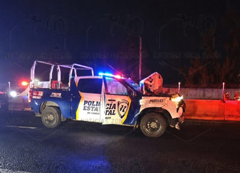 5 elementos de las FSPE resultan lesionados tras fuerte accidente
