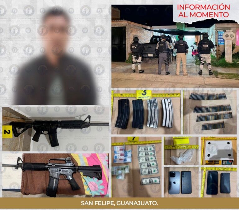 Operativo de la Fiscalía en San Felipe deja un detenido, armas largas y droga asegurada
