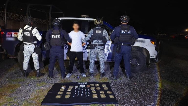 Detienen a presunto distribuidor de droga en la UCOPI