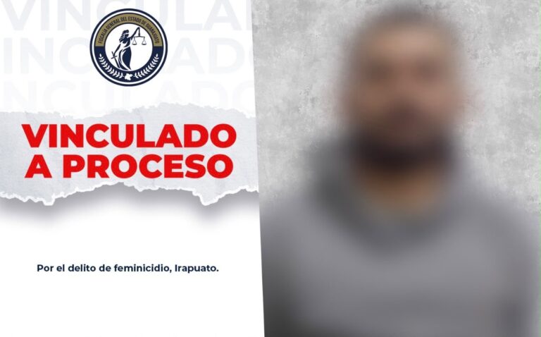 Capturan y vinculan a proceso a presunto feminicida en Irapuato