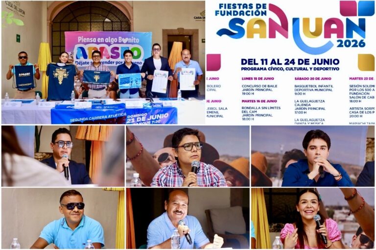 Presentan programa cívico, cultural y deportivo de las Fiestas de Fundación y San Juan 2026 en Apaseo el Grande