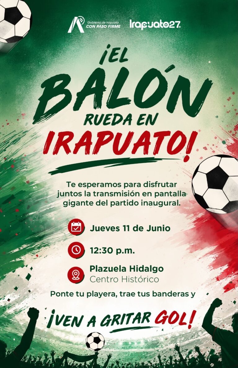 IRAPUATO VIVIRÁ LA PASIÓN DEL FUTBOL CON TRANSMISIÓN PARA CIUDADANÍA