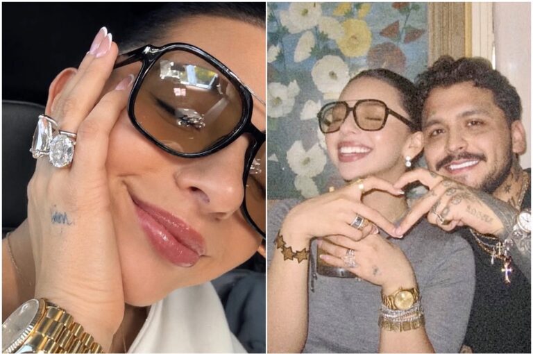 CHRISTIAN NODAL SORPRENDE A ÁNGELA AGUILAR CON UN DIAMANTE “ÚNICO E IRREPETIBLE”