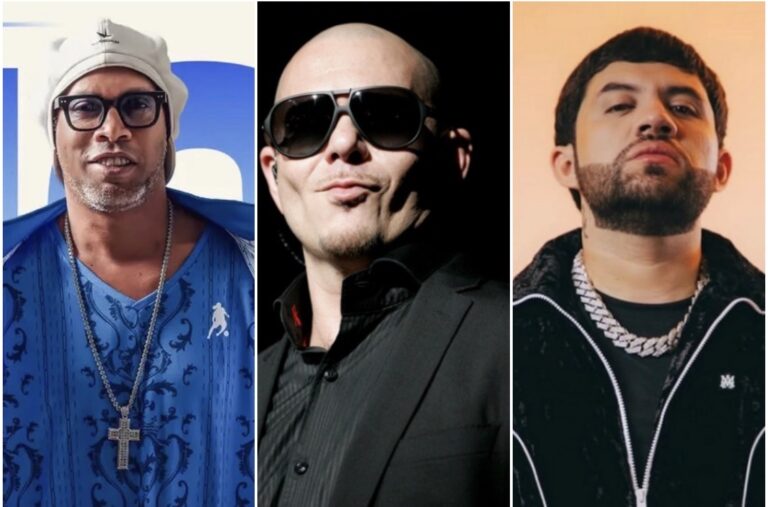 RONALDINHO DEBUTA COMO CANTANTE Y UNE SU VOZ CON LUIS R. CONRÍQUEZ Y PITBULL