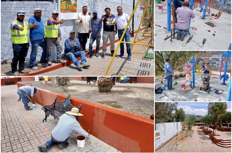 Parque de Cruz Blanca recibe acciones de mejora y mantenimiento