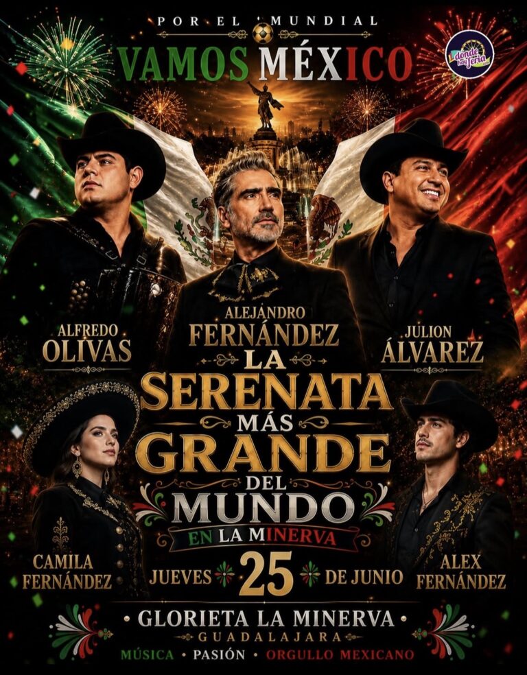 ALFREDO OLIVAS, JULIÓN ÁLVAREZ Y ALEJANDRO FERNÁNDEZ UNIRÁN SUS VOCES EN HISTÓRICO CONCIERTO GRATUITO EN LA MINERVA