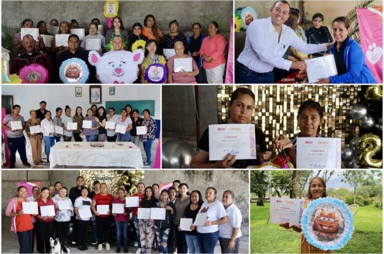 MÁS DE 100 PERSONAS CONCLUYEN CON ÉXITO LOS TALLERES “AMOR EN TU COMUNIDAD” IMPULSADOS POR DIF CORTAZAR