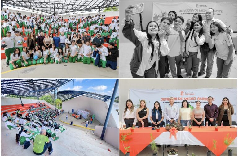 FOMENTA MAURICIO ESTEFANÍA CULTURA ECOLÓGICA: REÚNE FERIA AMBIENTAL A MÁS DE 300 ESTUDIANTES DE LA SECUNDARIA ESIAM