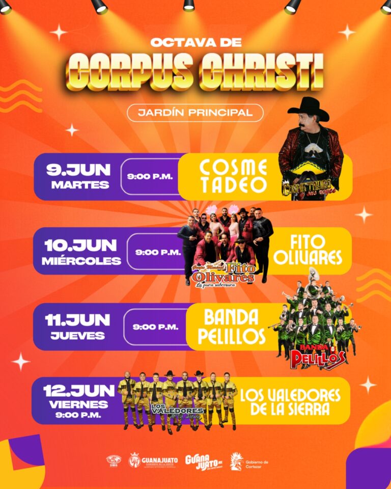 Anuncia Mauricio Estefanía el cartel musical para las Noches de la Octava de Corpus Christi 2026