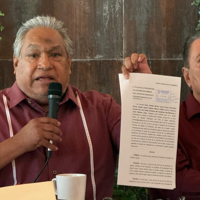 Movimiento Social Organizado denuncia ante Fiscalía presuntas agresiones durante protesta en Irapuato