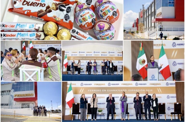 Anuncia Ferrero nueva inversión de 86 MDD en Guanajuato.