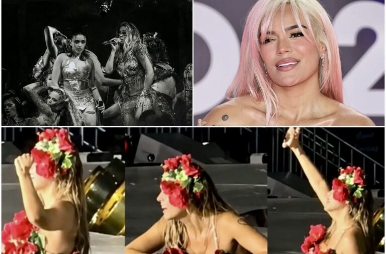 KAROL G VIVE INESPERADO INCIDENTE EN PLENO CONCIERTO POR FALLA EN PLATAFORMA DEL ESCENARIO