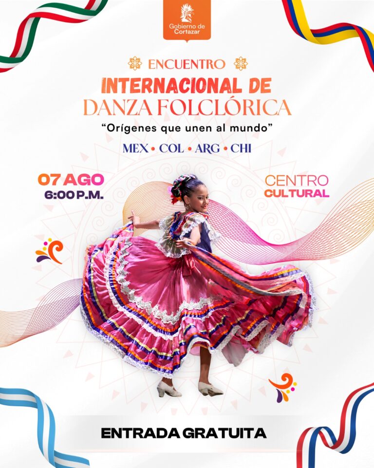 Cortazar se proyecta al mundo: llega el Encuentro Internacional de Danza Folclórica con desfile y espectáculo