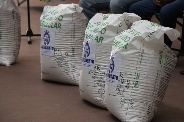 Apaseo el Grande fortalece al campo con entrega de fertilizante para 64 productores